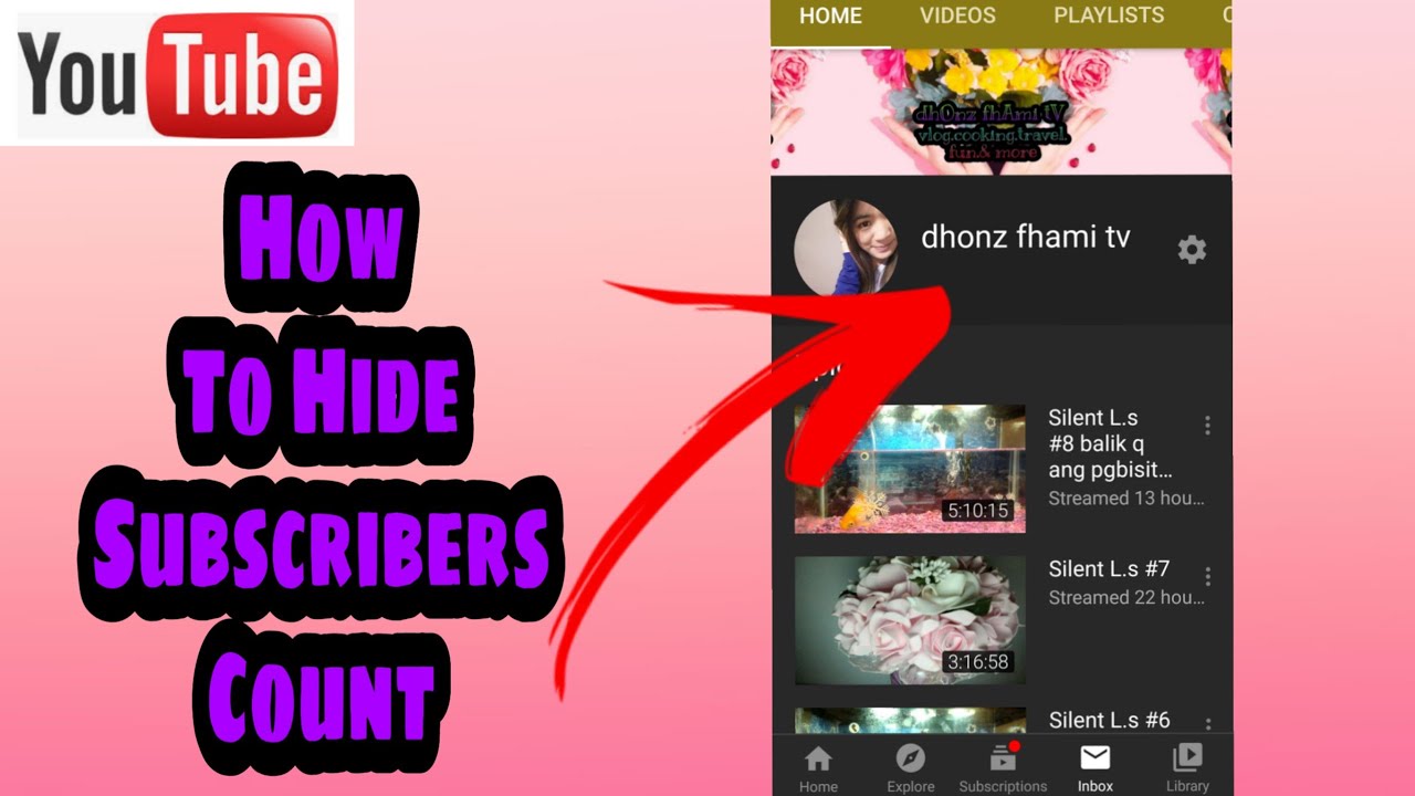 How to hide subscribers count - YouTube