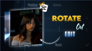 Rotate Out Reels Edit | JENNA ORTEGA Reels Edit | #capcut #tutorial #rotateout