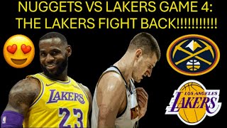 Nuggets vs Lakers Game 4  - X's & O's Highlights & Game Bet
