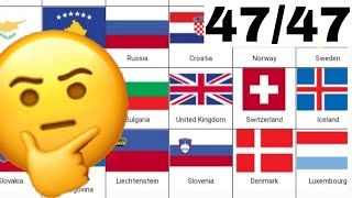 Can i name all 47 flags of Europe?