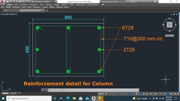 Column Cross Section 600x450 | Concrete Column Details