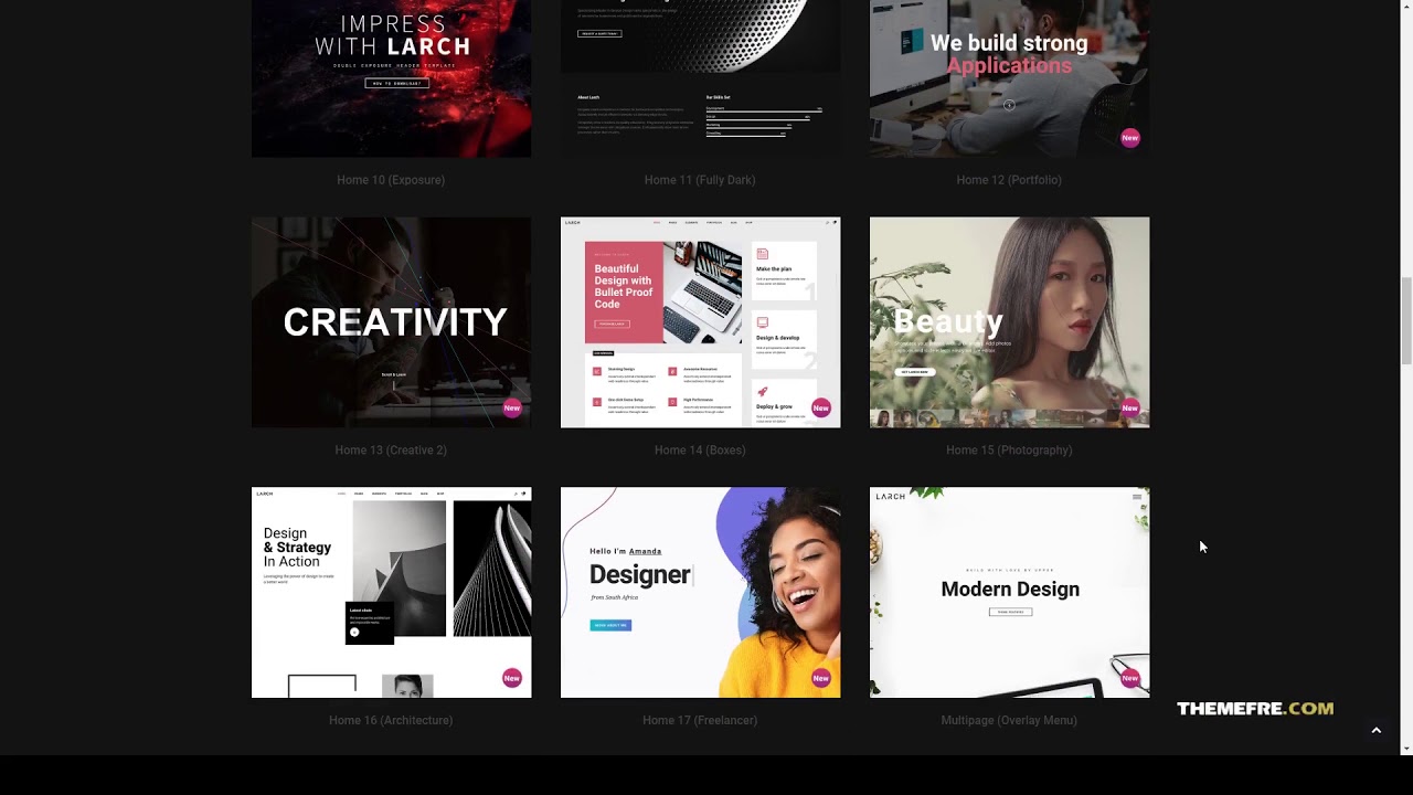 Larch - Responsive Minimal Multipurpose WordPress Theme clean design ...