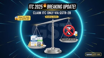 Input Tax Credit 2025 Update 📘 | How to take ITC from GSTR-2B?