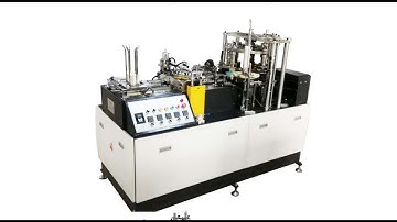 High Speed Single Plate Paper cup machine testing 6oz cups for Libya client