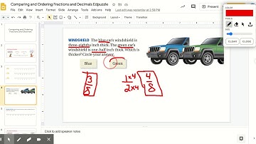 Comparing and Ordering Fractions and Decimals Edpuzzle - Google Slides