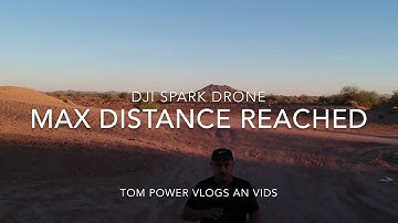 DJI Spark Max Distance Test Flight with Controller - DJI SPARK RANGE TEST