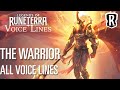 The Warrior, the Aspect of War - All Voice Lines | Legends of Runeterra