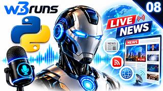 Full 🤖 Build Your Own JARVIS AI Voice Assistant Using Python – Part 08 | Live News Update News