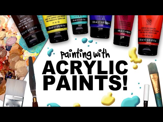 Unboxing Caliart Acrylic Paint 🖌️ Trying New Acrylic Paint and Starting a  New Project 