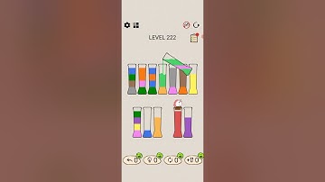 water sort puzzle sort color Level 222