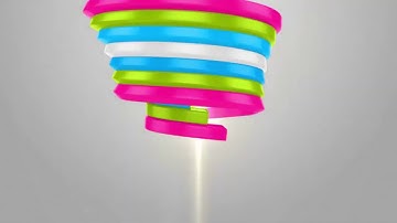 2527 -  Colorful Ribbon Logo Reveal intro animation any colors