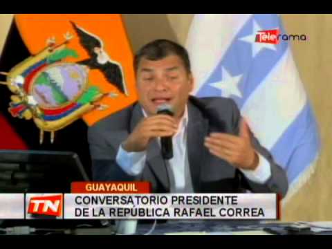 Conversatorio presidente de la república Rafael Correa