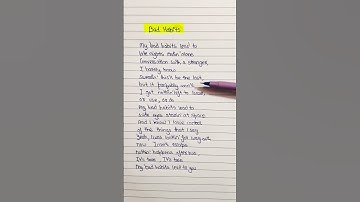 Thumbnail of Ed Sheeran  - Bad Habits (Lyrics Challange)