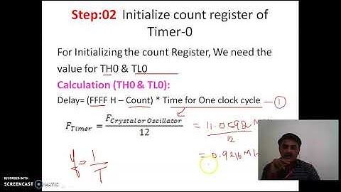 MPMC Video Lecture -Write an ALP for delay of 10ms using Timer-0 in Mode-1