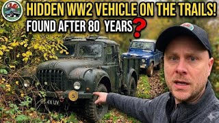 WW2 military 4x4 vehicle hidden on the Trail what a find!