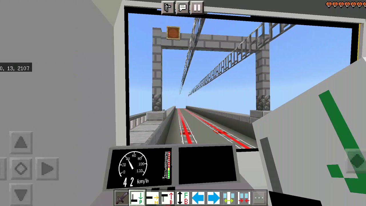 マイクラ統合版 新型の鉄道アドオンのテスト動画 配布あり Youtube