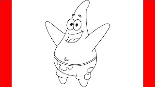 How To Draw Patrick Star - Step By Step Drawing