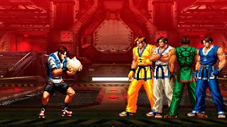 [KOF Mugen] Sie Kensou vs Kim Kaphwan Team