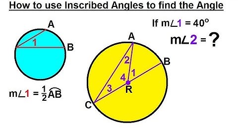 Geometry - Basic Terminology (30 of 34) Using Inscribed Angles to Find the Angle