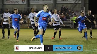 GOALS | Darlington 2-3 Harrogate Town - FA Trophy (24/11/2017)
