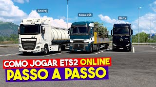 COMO JOGAR EURO TRUCK SIMULATOR 2 ONLINE PASSO A PASSO TRUCKERSMP 2023!