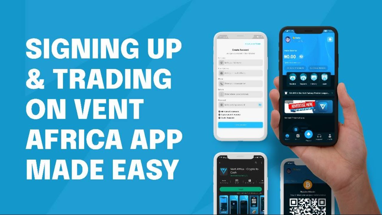 How to start trading - Signing up and trading on the Vent Africa App
