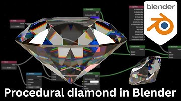 How to make a Realistic Diamond material in blender | Procedural node setup