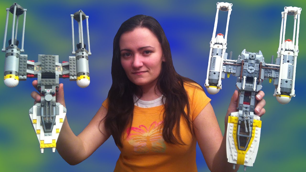 BrickQueen LEGO Y Wing Ship Comparison 1999 v 2012 - 9495 Wars Review YouTube