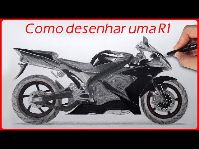 COMO DESENHAR UMA MOTO HONDA REPSOL PASSO A PASSO 