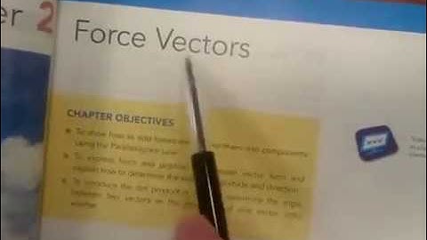 Chap 2.1 - Force vectors