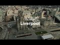 Liverpool Waterfront, Three Graces, by Drone - 4K HDR Video