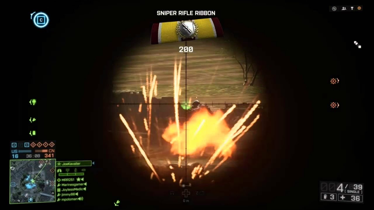 games people play Battlefield 4 Sniper Videoclip In Xbox One.