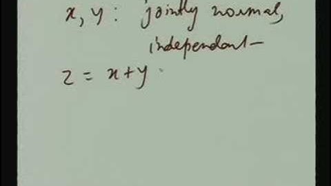 Lecture - 18 Joint Characteristic Functions