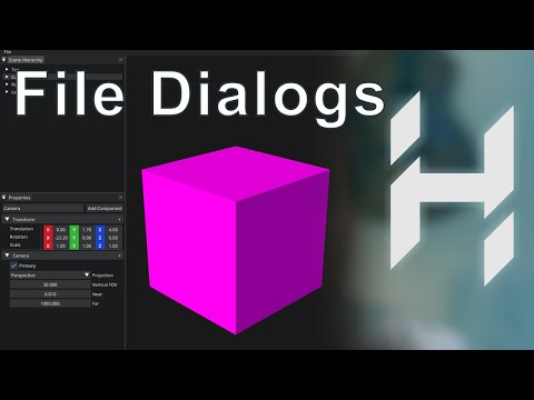 Open/Save File Dialogs | Game Engine series