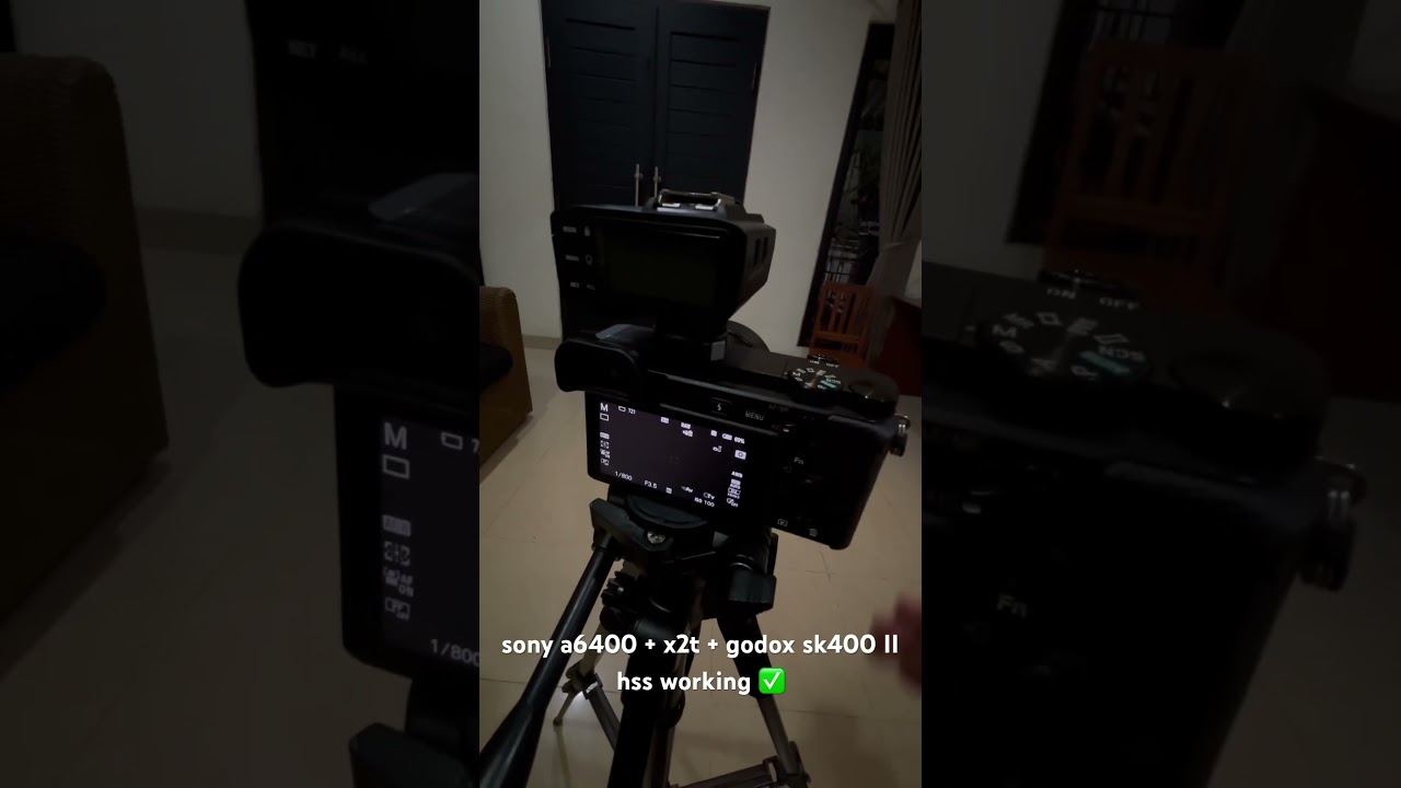 sony a6400 with godox X2T to sk 400 ii. at first the hss won’t work and my ss stuck at 1/160. solved