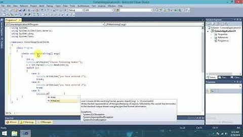 #10 C# Understanding Switch case in C# with example || [Console Application ]