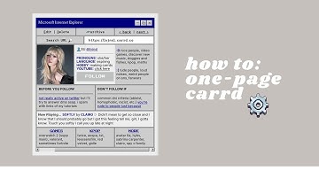 simple carrd profile; one page carrd tutorial (free plan)