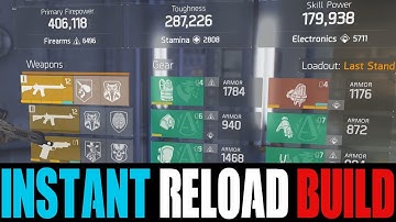 THE DIVISION - INSTANT RELOAD PVP BUILD! BEST DPS, TOUGHNESS & SKILL POWER BUILD AFTER PATCH