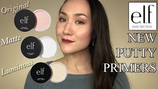 NEW elf PUTTY PRIMERS Matte, Luminous, Original: Compared, Applied, Reviewed