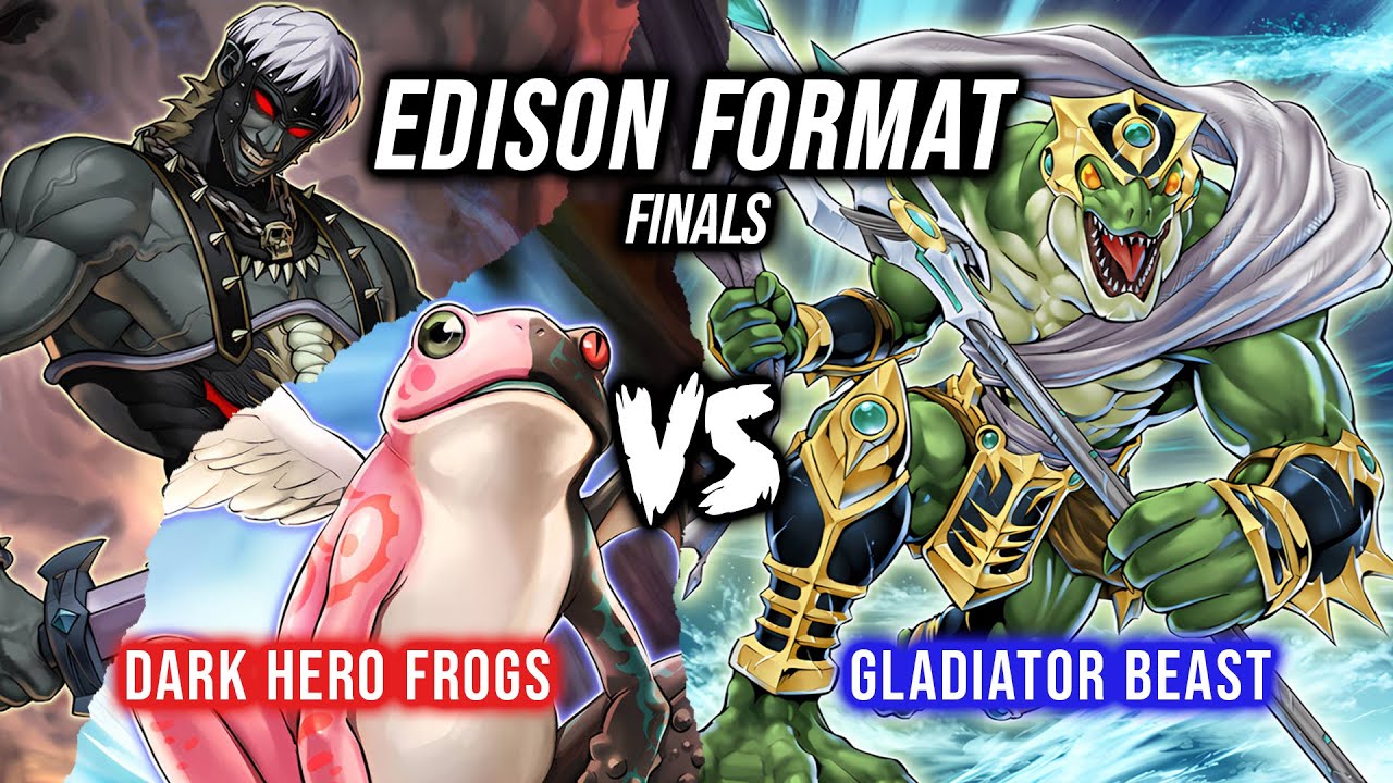 Финал формата Yu-Gi-Oh! Edison от лица: Тёмные Лягушки-Герои против Зверя-Гладиатора