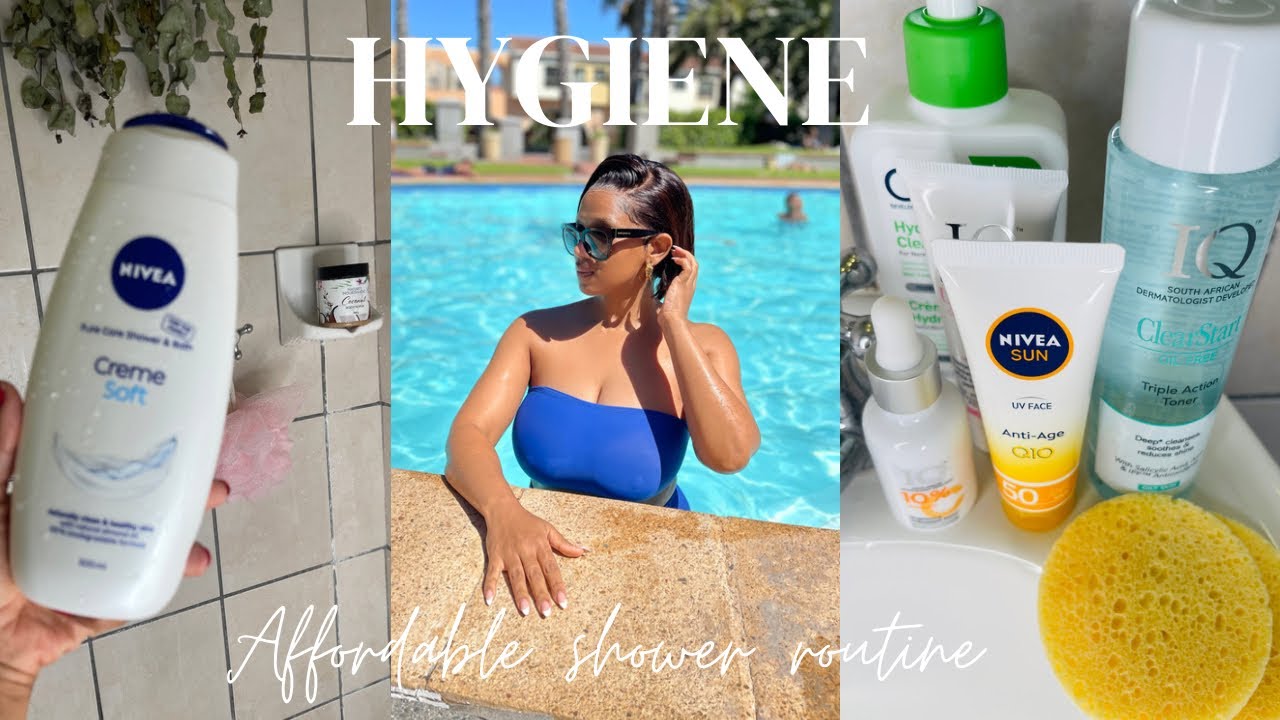 Very affordable daytime shower routine DisChem products Even n bright skin shower routine