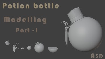 Modelling , Lightning and texturing In Blender || Potion blender || Anime 3D || Part -1