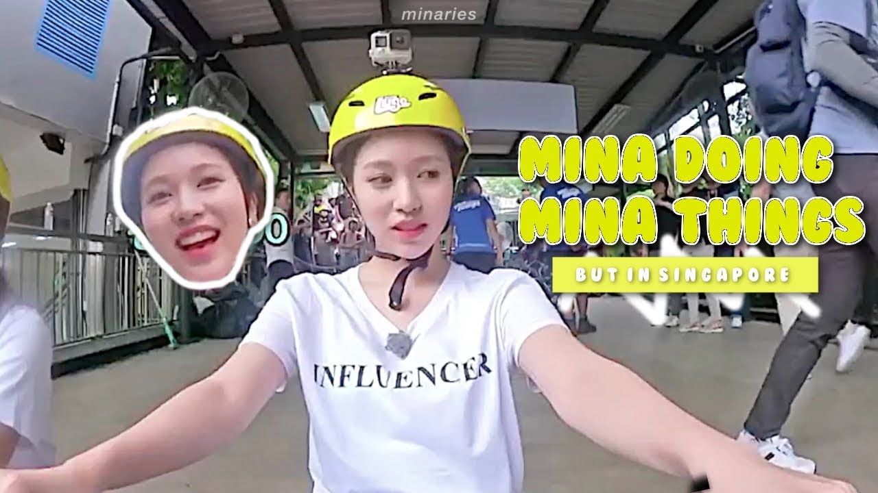 mina doing mina things but in singapore #GetWellSoonMina