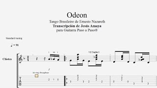 Odeon - Ernesto Nazareth -Choro- Tablatura por Jesús Amaya... chords