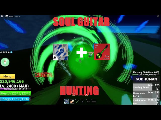 33# Blox Fruit [Level Max] Soul Guitar + Fruit + Melee + GODHUMAN +  legendary sword - iGV