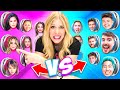 100 BOY vs GIRL YouTuber Mystery Buttons! *Only One Lets You Escape*