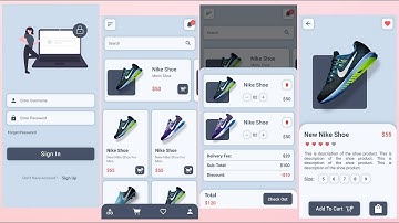 Nike Shoe App UI Design In Flutter - E Commerce Shopping Store App UI