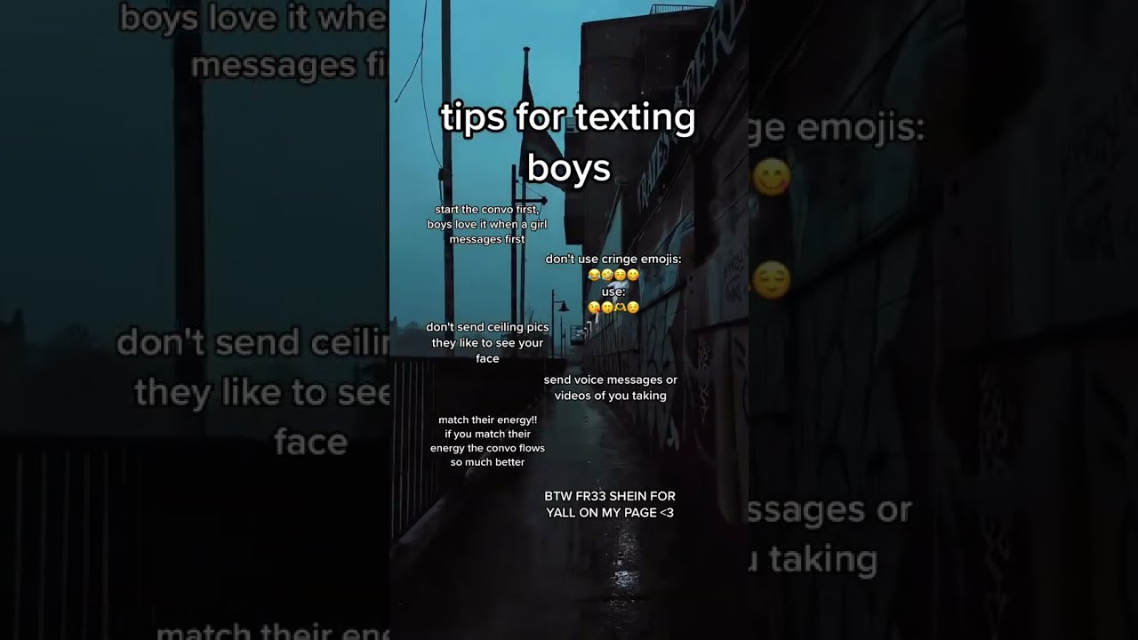 Tips For Texting Boys