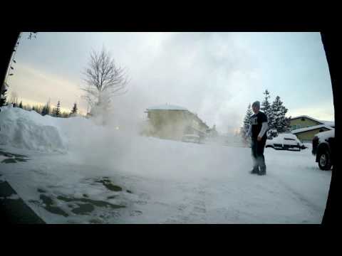 Boiling water turns