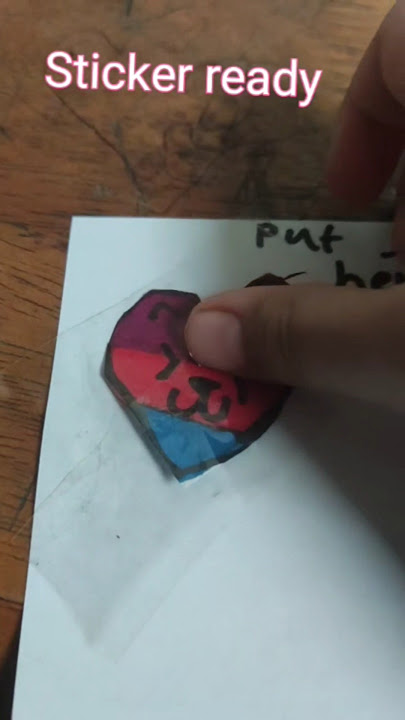 How to make sticker step by step #art #like #artandcraft #sticker #subscribe #stickerart #stick